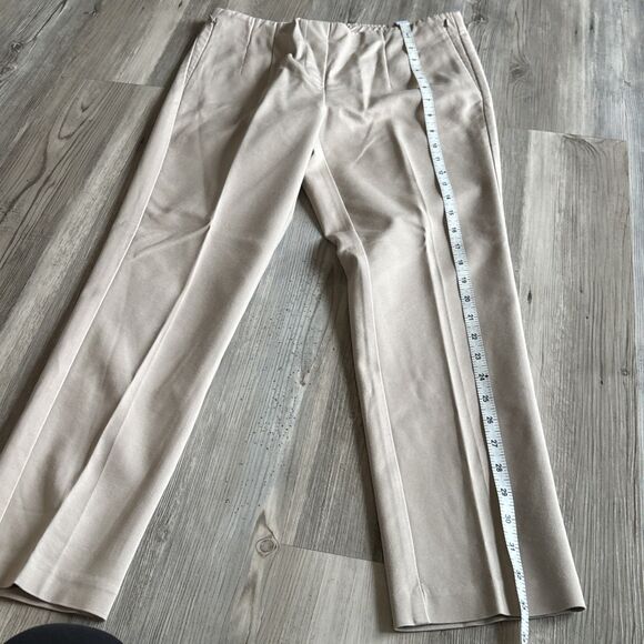 J Jill Cotton Tencel Modal Pull On Elastic Waist Beige Ankle Pants Size 8P - Picture 6 of 8